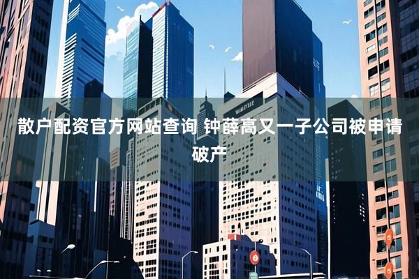 散户配资官方网站查询 钟薛高又一子公司被申请破产